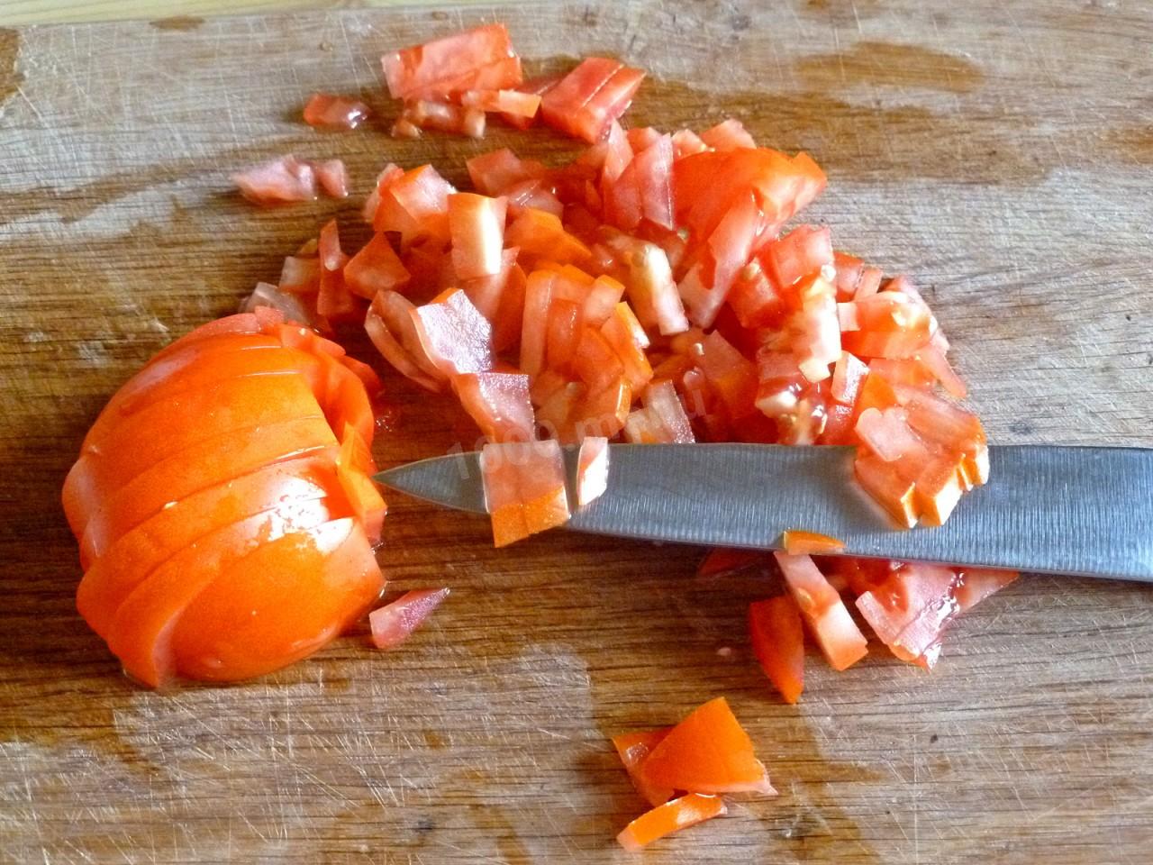Шаг 4 приготовления Гуляш из куриной печени