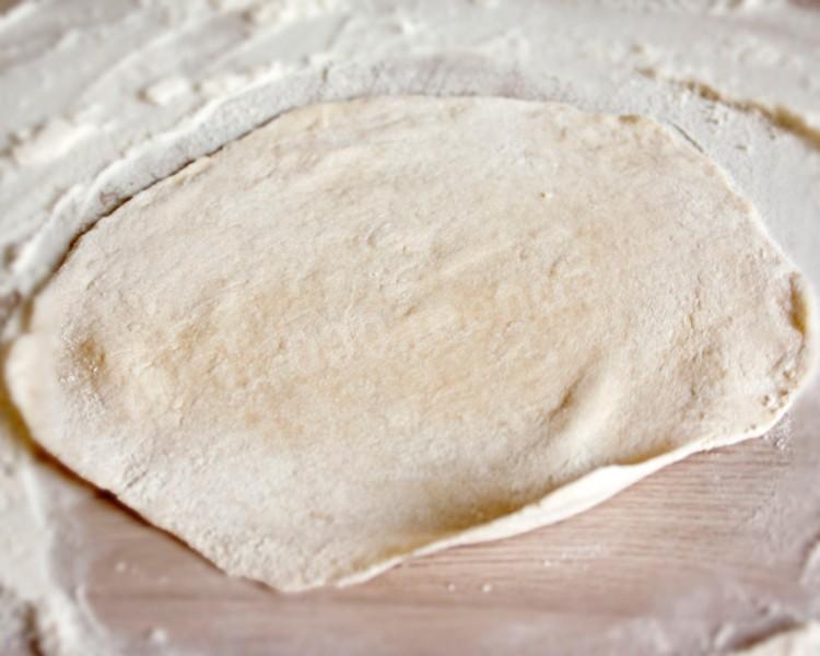 Шаг 10 приготовления Манты с рыбой и рисом