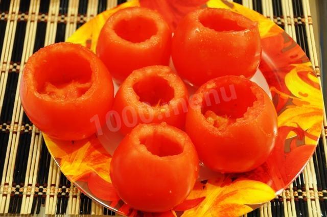 Шаг 7 приготовления Фаршированные мясом баклажаны, перцы и помидоры