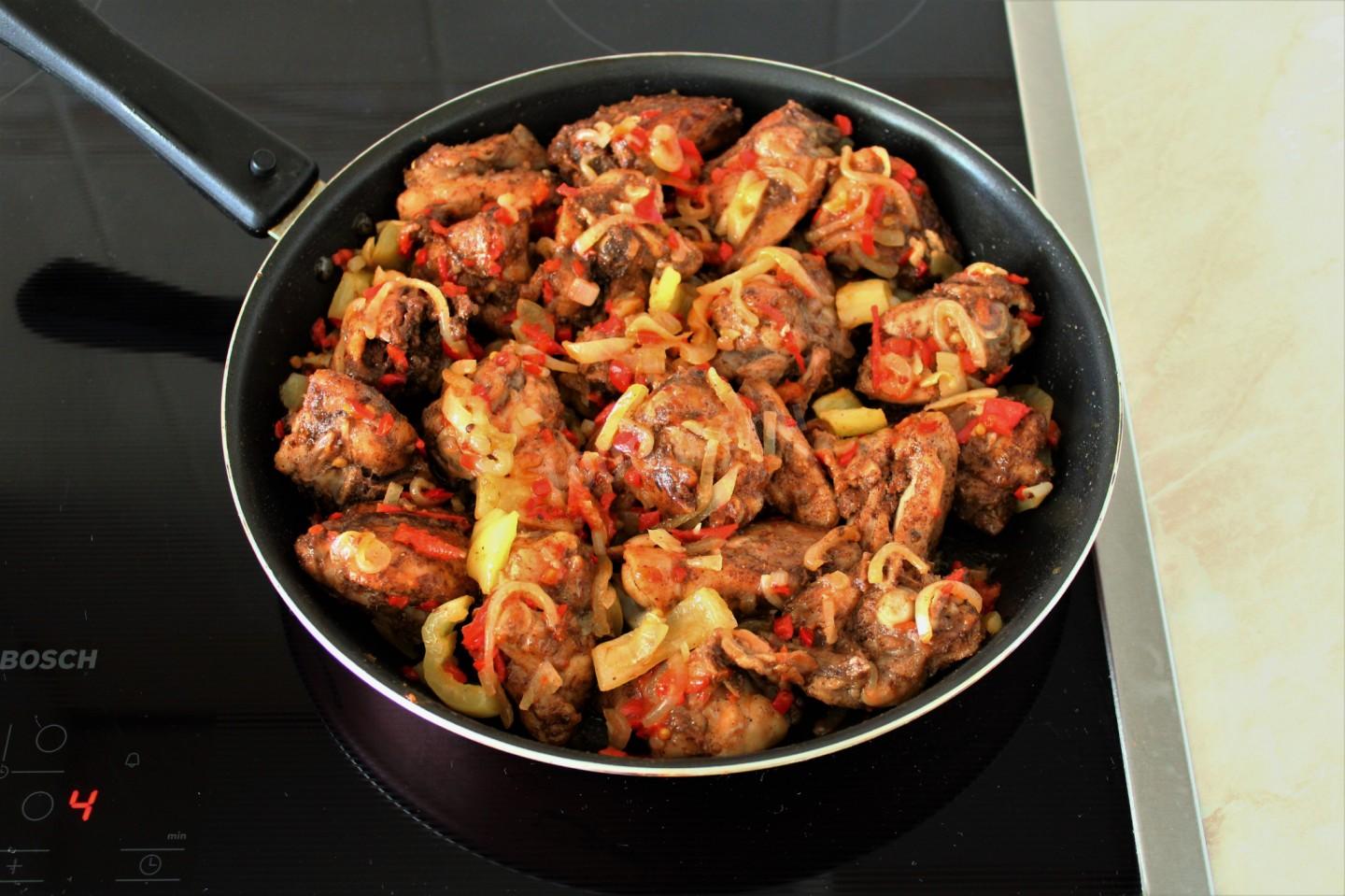 Шаг 13 приготовления Курица чили