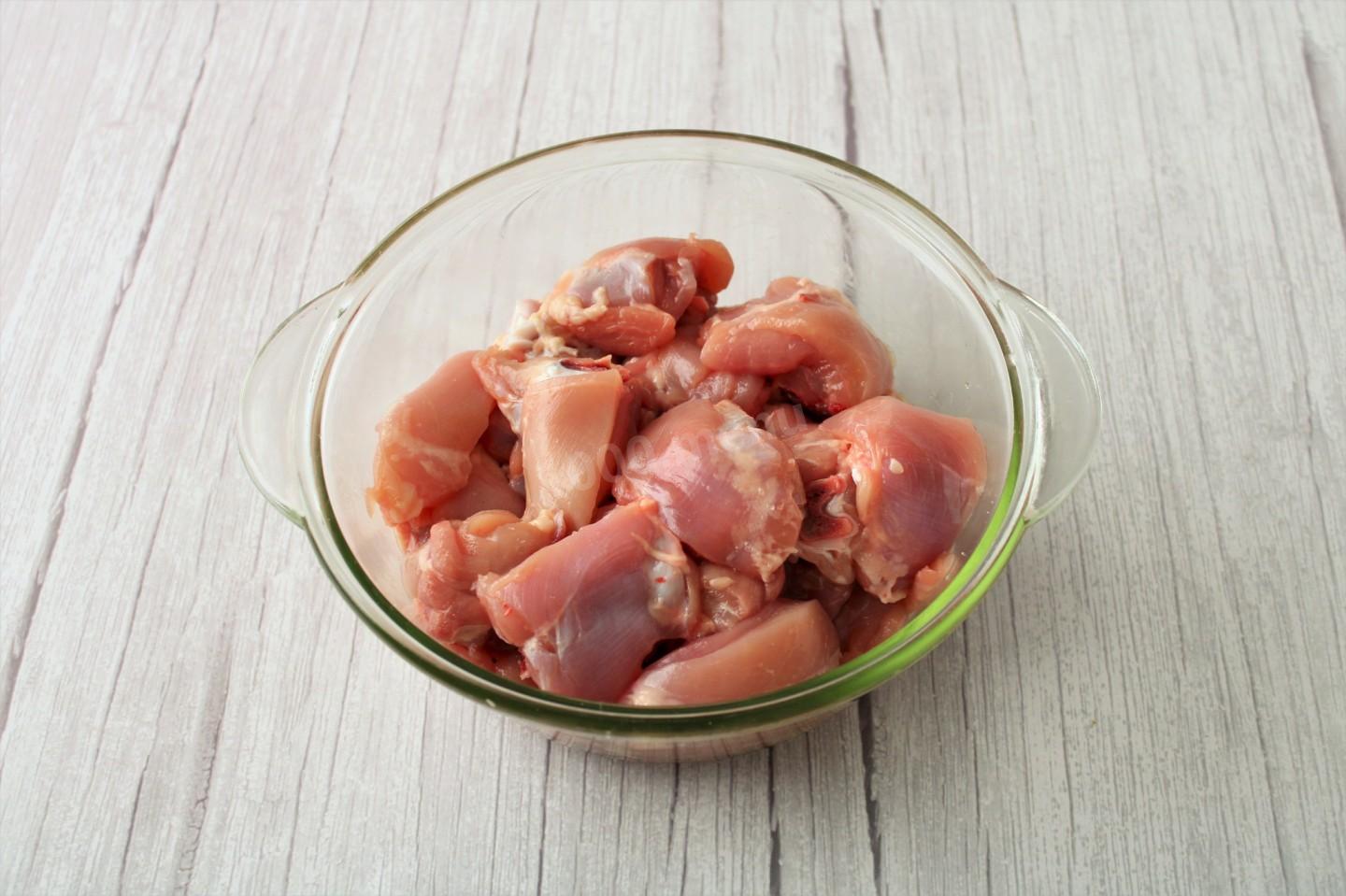 Шаг 3 приготовления Курица чили