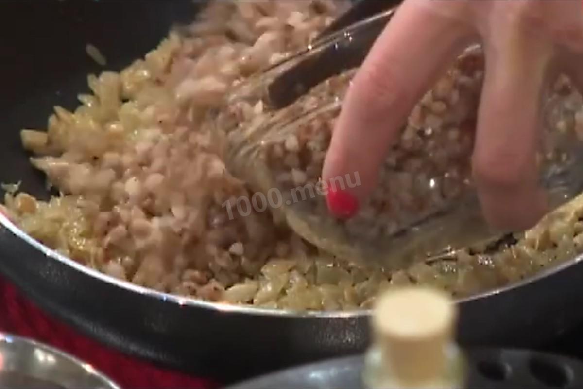 Шаг 4 приготовления Кундюмы с грибами и рисом
