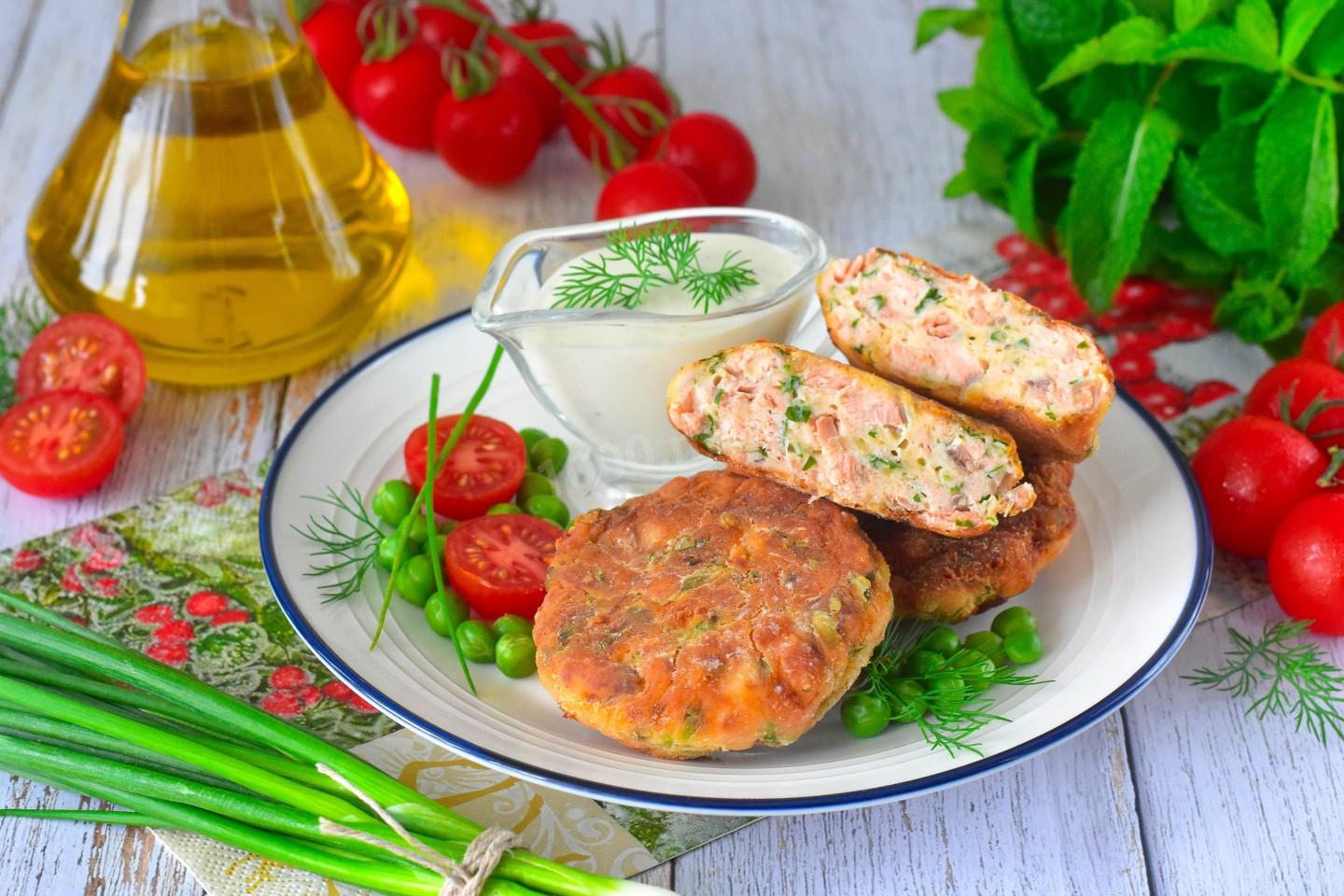 Обложка рецепта Котлеты из красной рыбы
