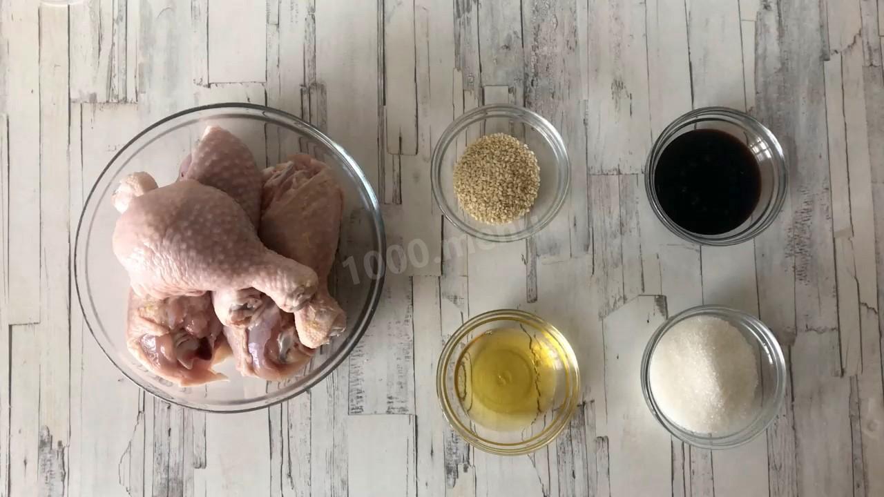 Шаг 1 приготовления Куриные голени в соевом соусе на сковороде