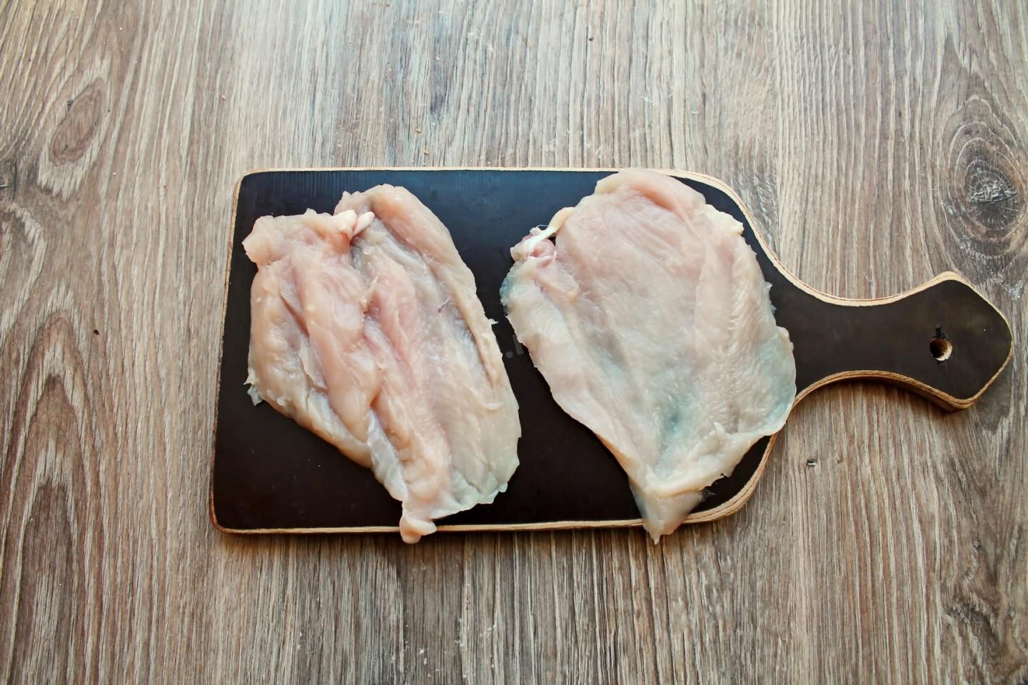 Шаг 4 приготовления Котлеты по киевски с сыром в духовке