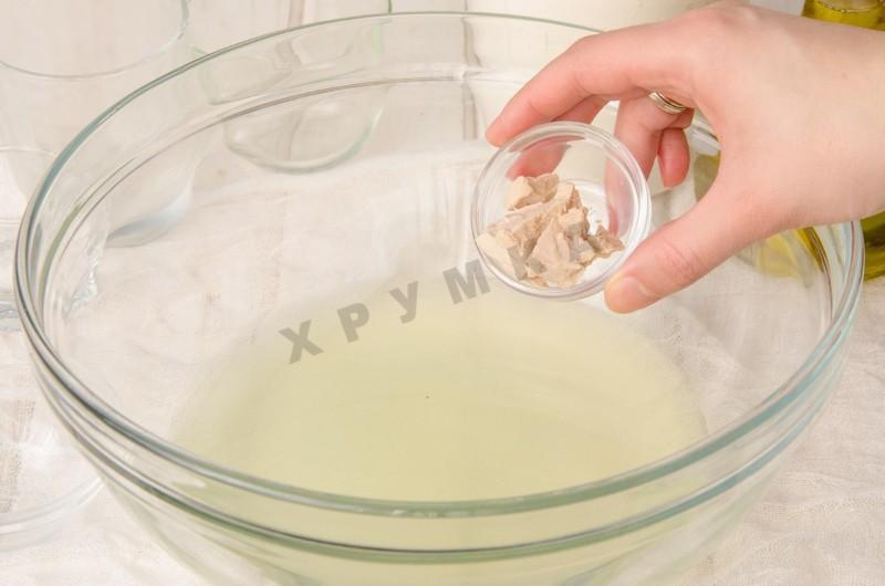 Шаг 2 приготовления Пицца с красной рыбой семгой на дрожжевом тесте