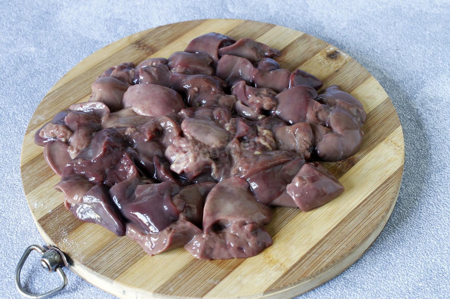 Шаг 3 приготовления Гречка с куриной печенью