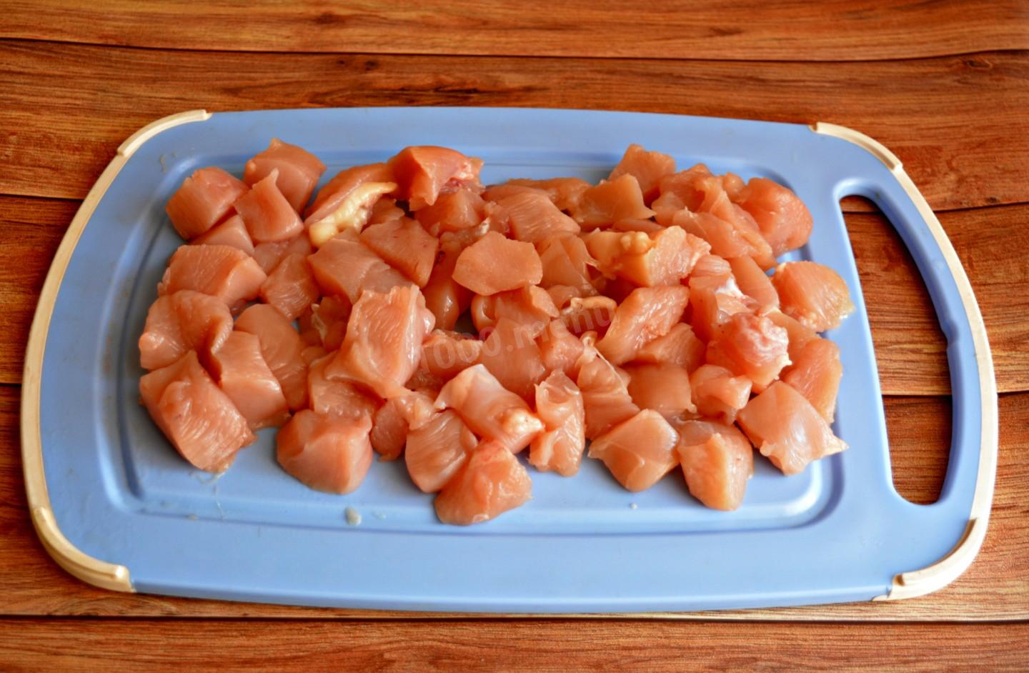 Шаг 4 приготовления Запеканка с брокколи и курицей