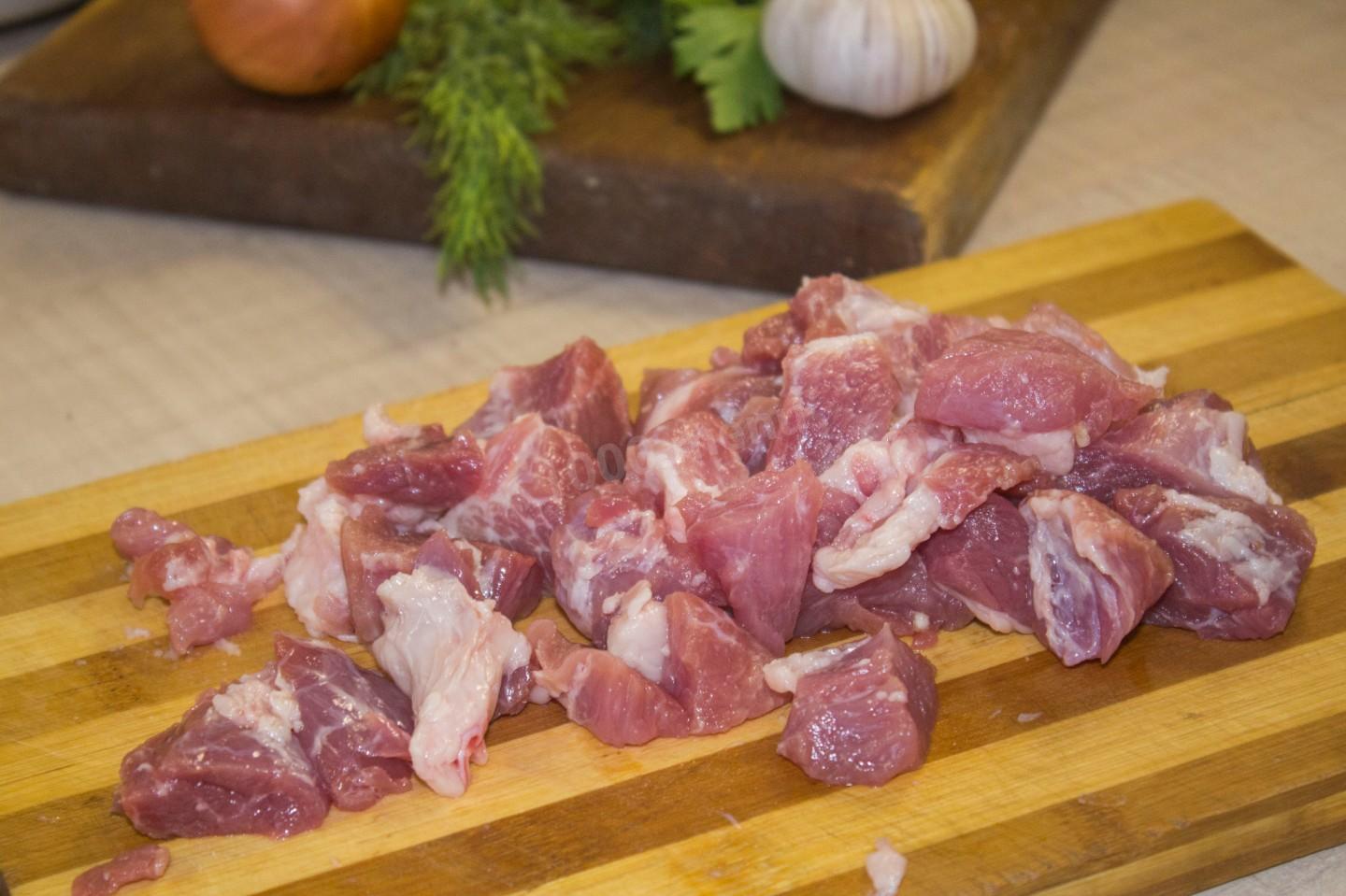 Шаг 4 приготовления Солянка из квашеной капусты с мясом