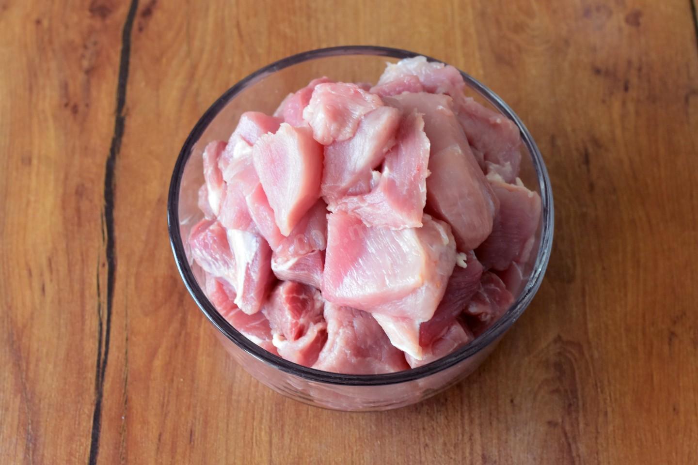 Шаг 2 приготовления Рис с мясом в мультиварке
