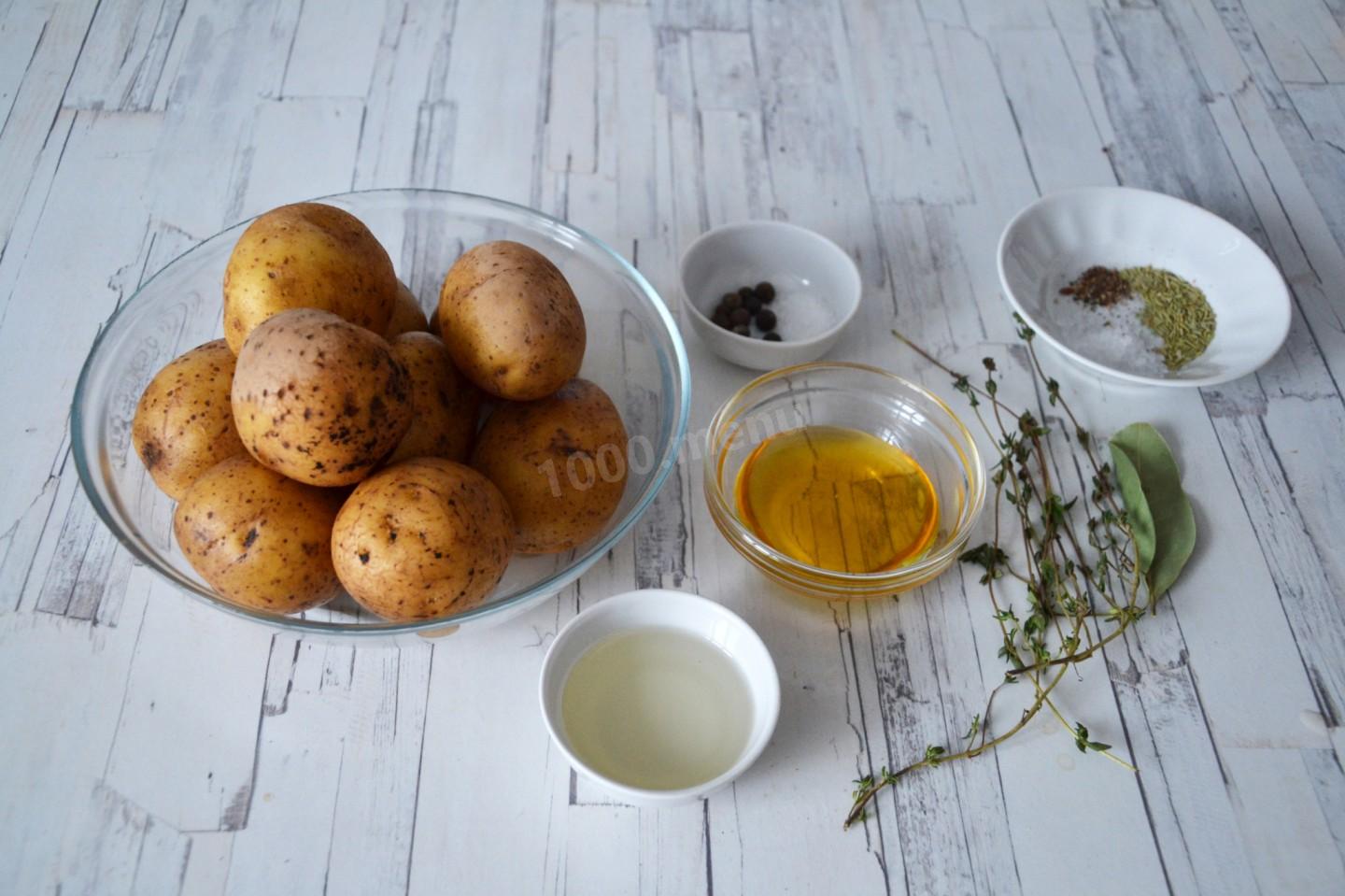 Шаг 1 приготовления Картошка с медом в духовке