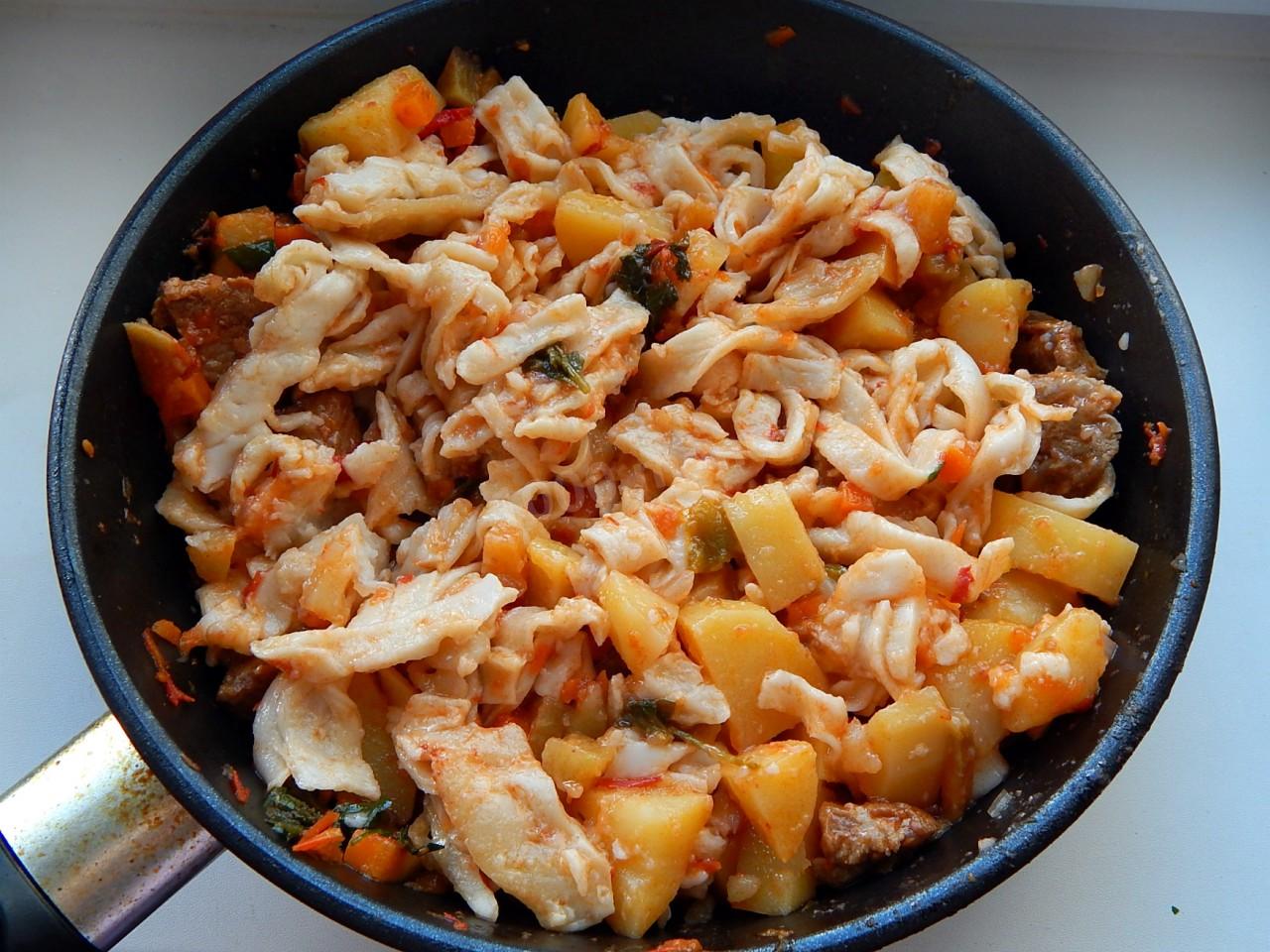 Шаг 16 приготовления Домашняя лапша с курицей и овощами