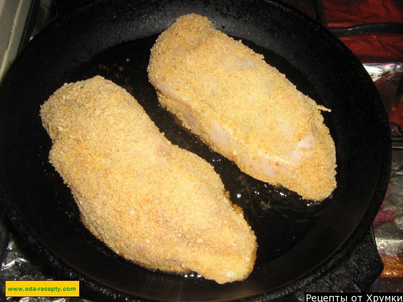 Шаг 11 приготовления Куриная грудка фаршированная грибами и сыром
