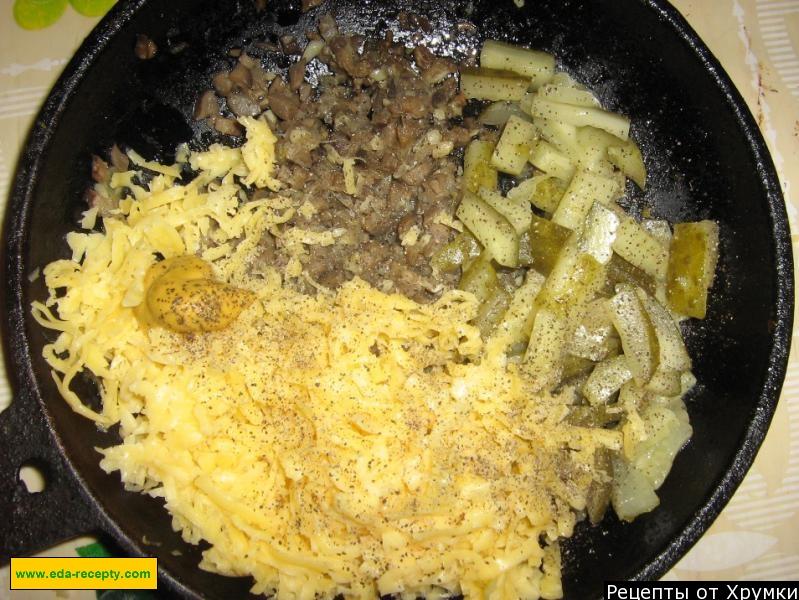 Шаг 6 приготовления Куриная грудка фаршированная грибами и сыром