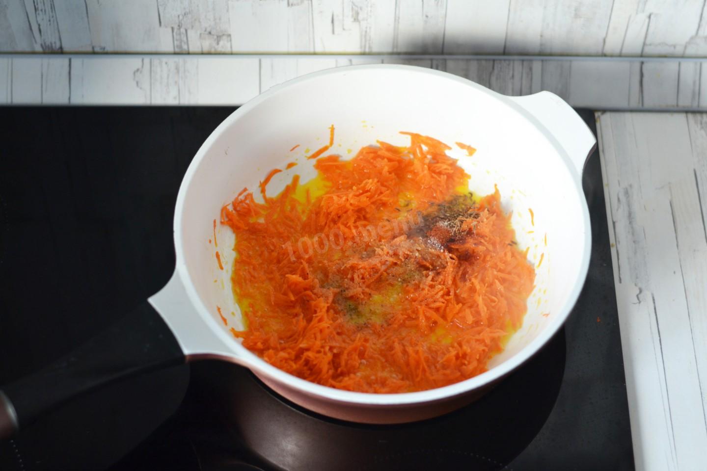 Шаг 8 приготовления Плов постный с овощами и морковью