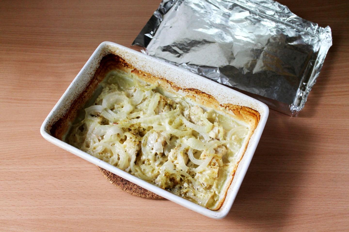 Шаг 8 приготовления Пикша запеченная в духовке