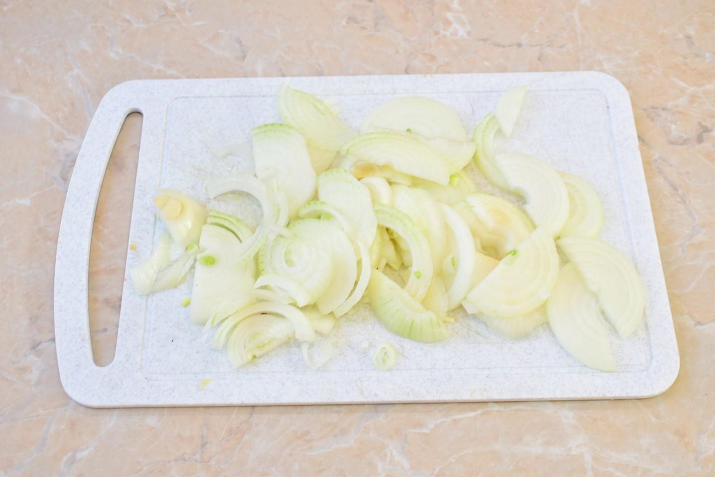 Шаг 3 приготовления Чахохбили из курицы с картошкой