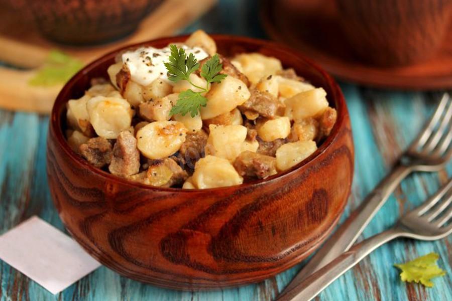 Обложка рецепта Галушки с мясом