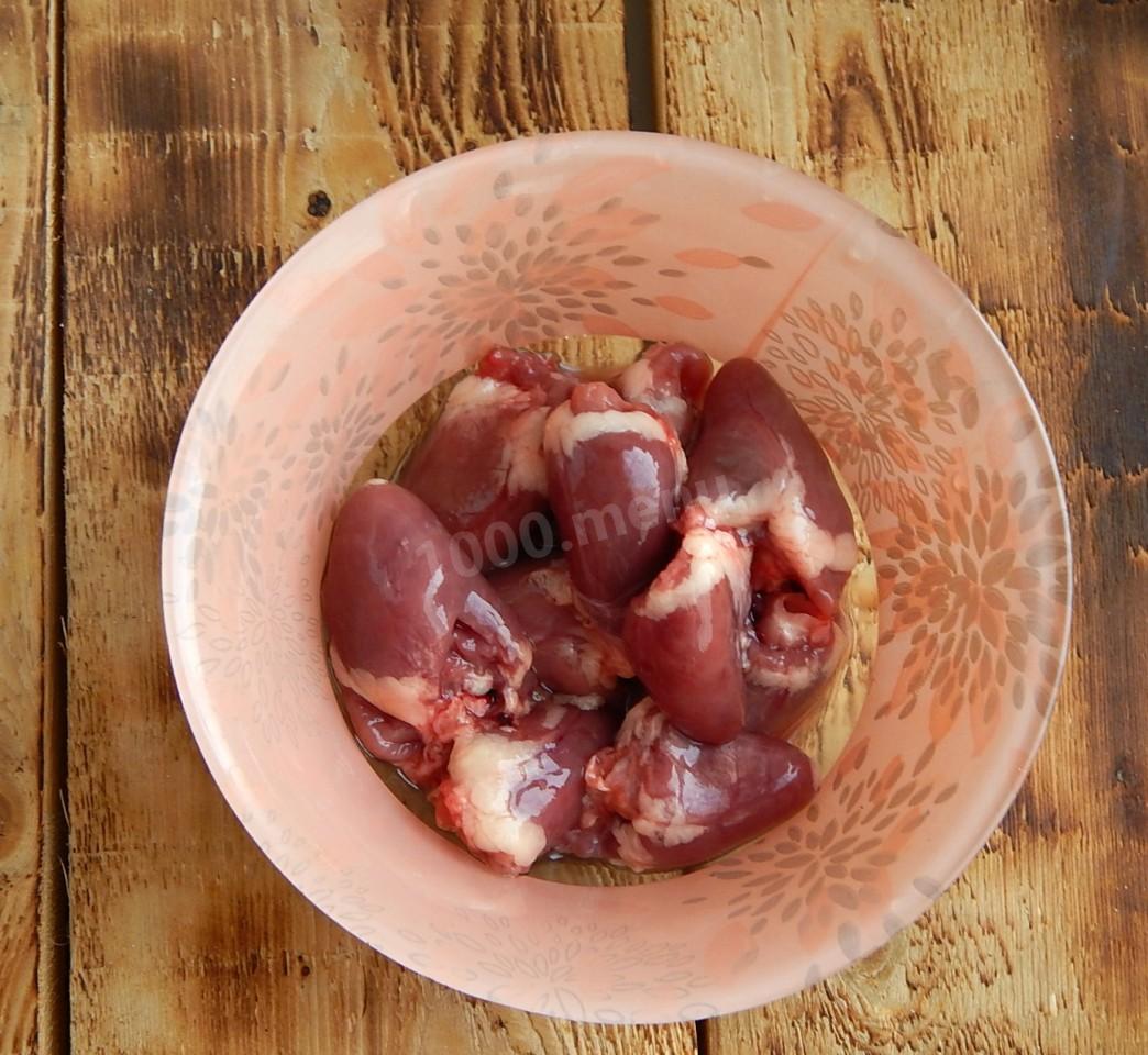 Шаг 4 приготовления Потрошки куриные