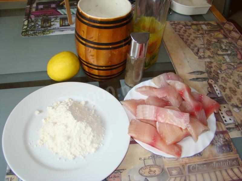 Шаг 1 приготовления Пикша жареная