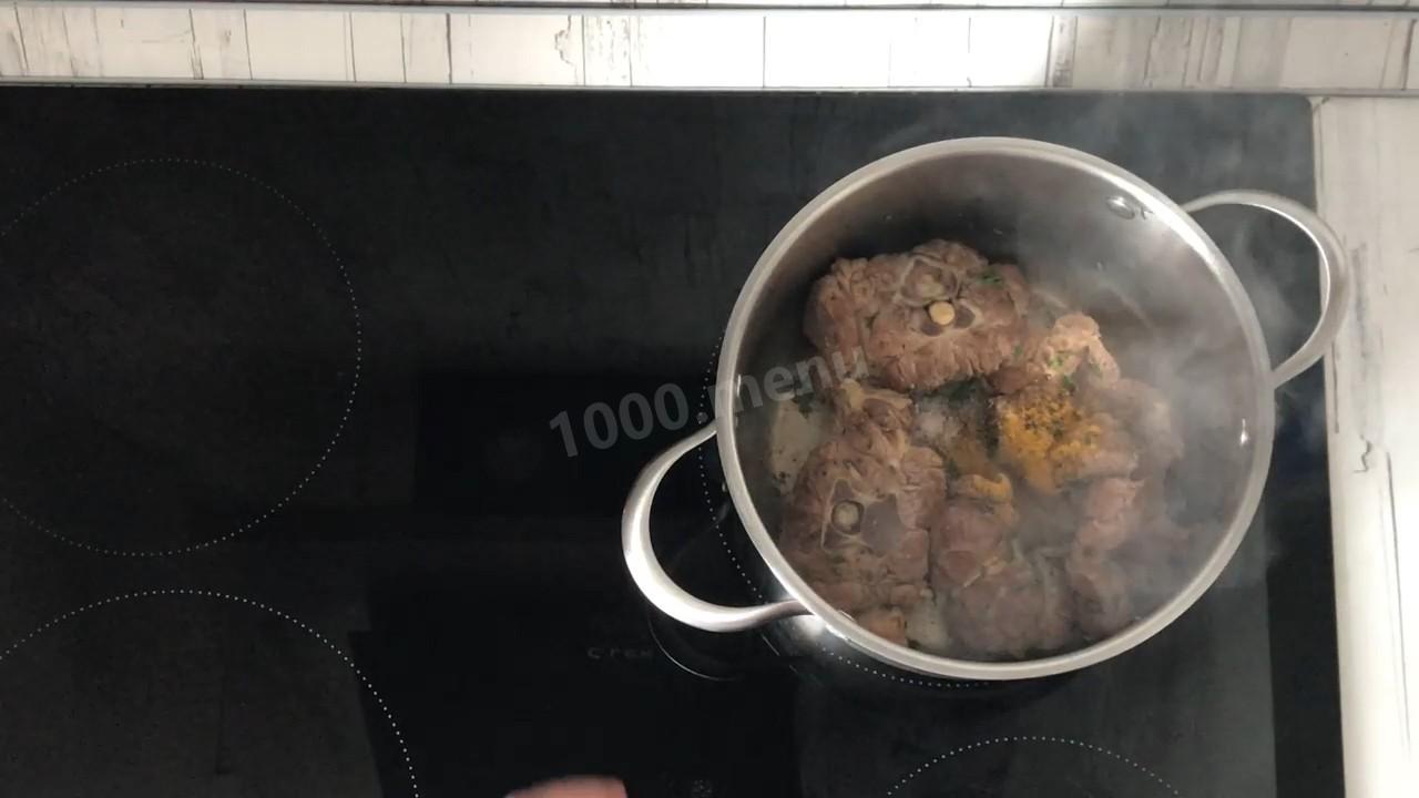 Шаг 5 приготовления Жаркое из баранины