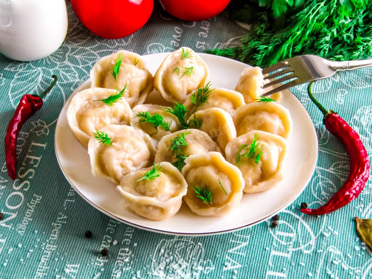 Обложка рецепта Пельмени с куриным фаршем домашние