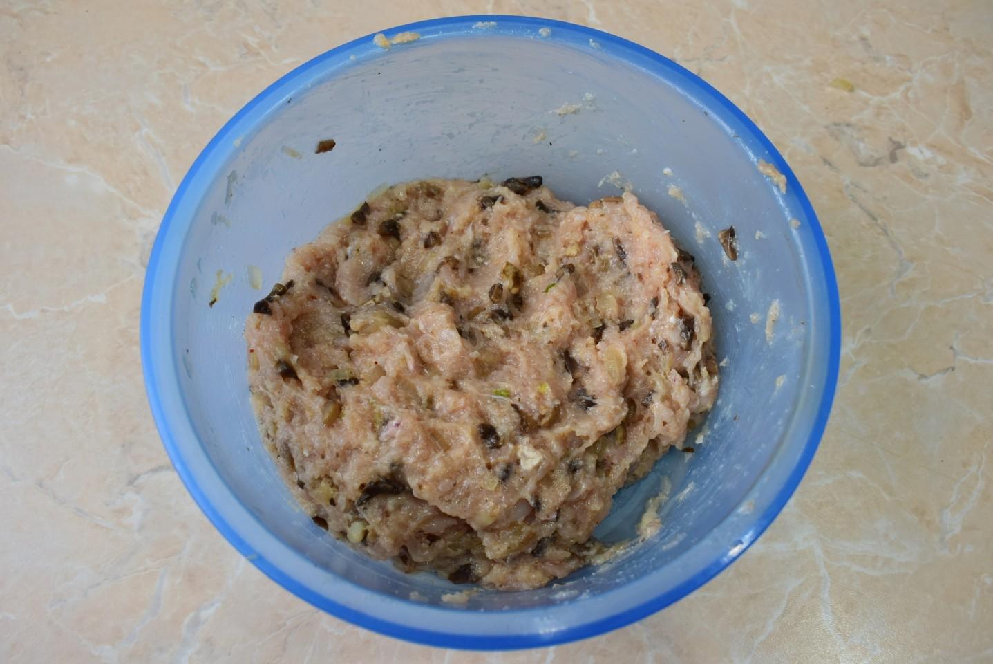 Шаг 5 приготовления Котлеты куриные с грибами