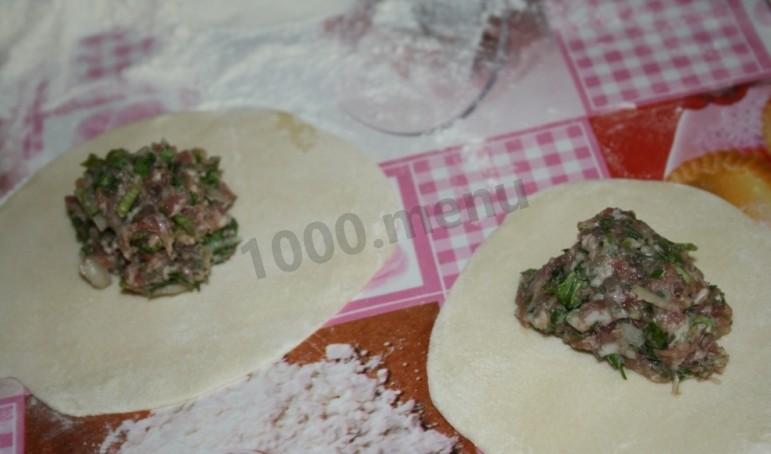 Шаг 4 приготовления Манты из свинины