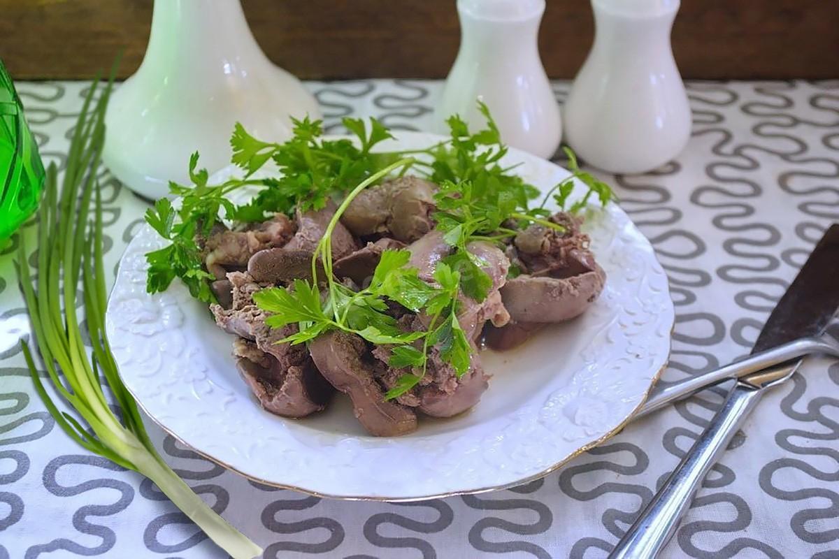 Обложка рецепта Печень куриная отварная