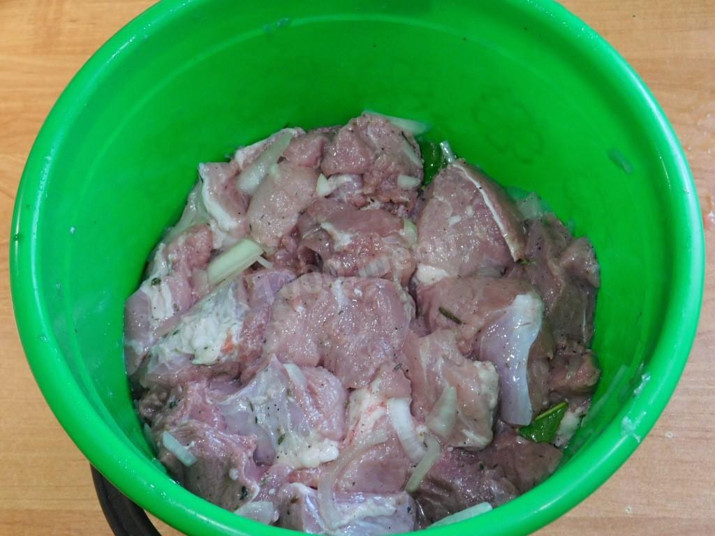 Шаг 7 приготовления Шашлык в гранатовом соке
