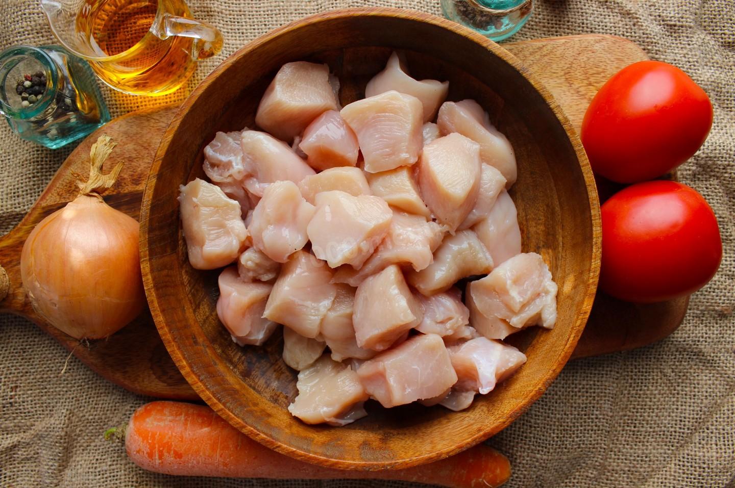 Шаг 2 приготовления Плов из булгура с курицей ПП