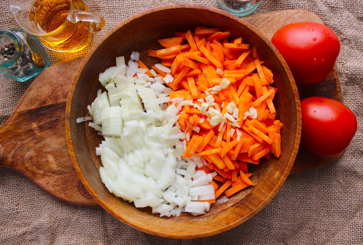 Шаг 4 приготовления Плов из булгура с курицей ПП