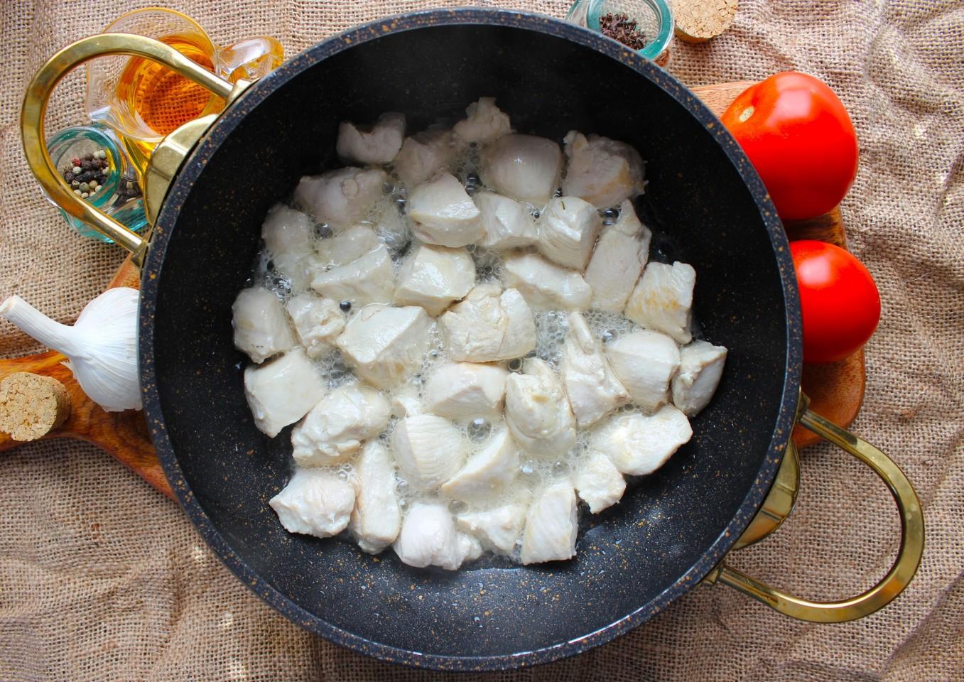 Шаг 6 приготовления Плов из булгура с курицей ПП
