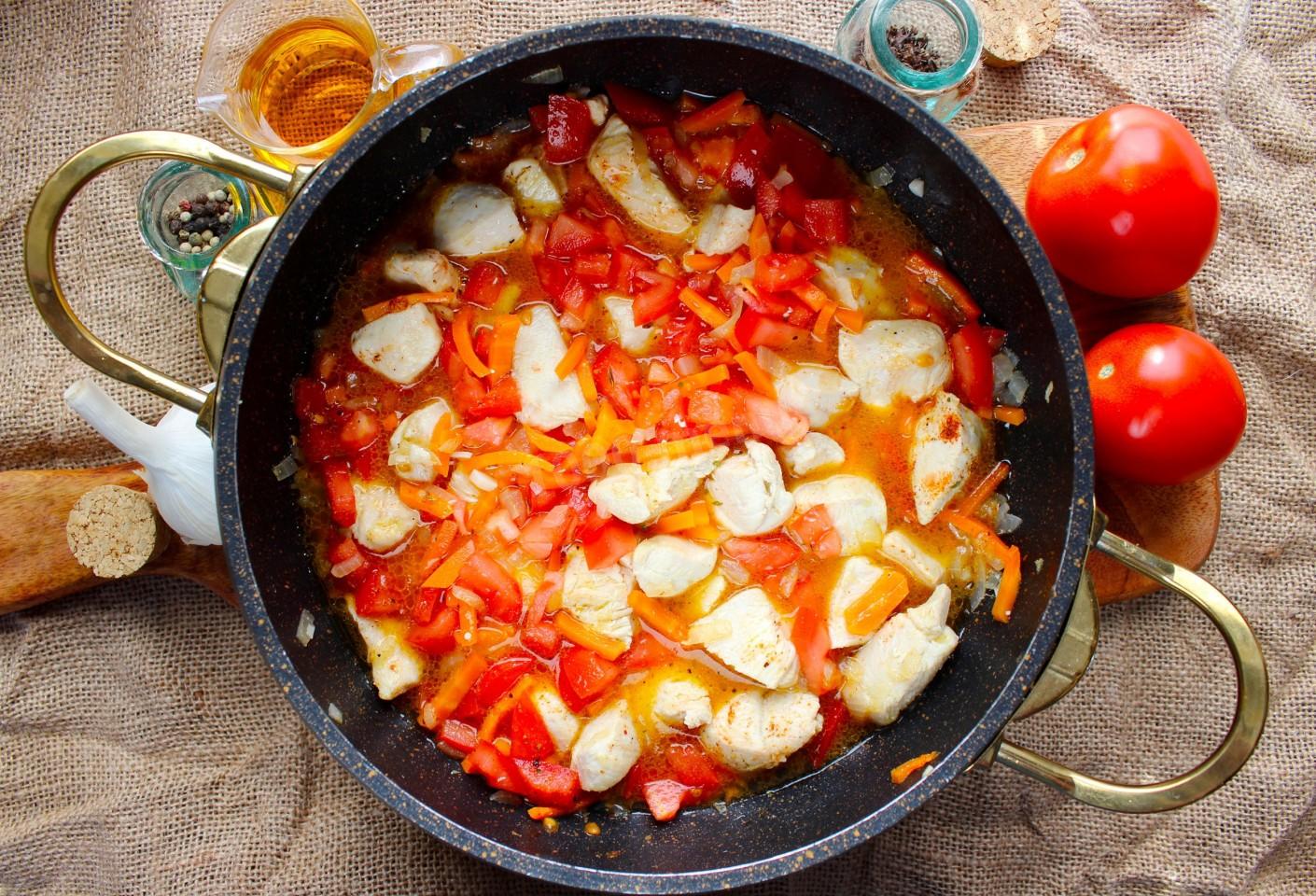 Шаг 9 приготовления Плов из булгура с курицей ПП