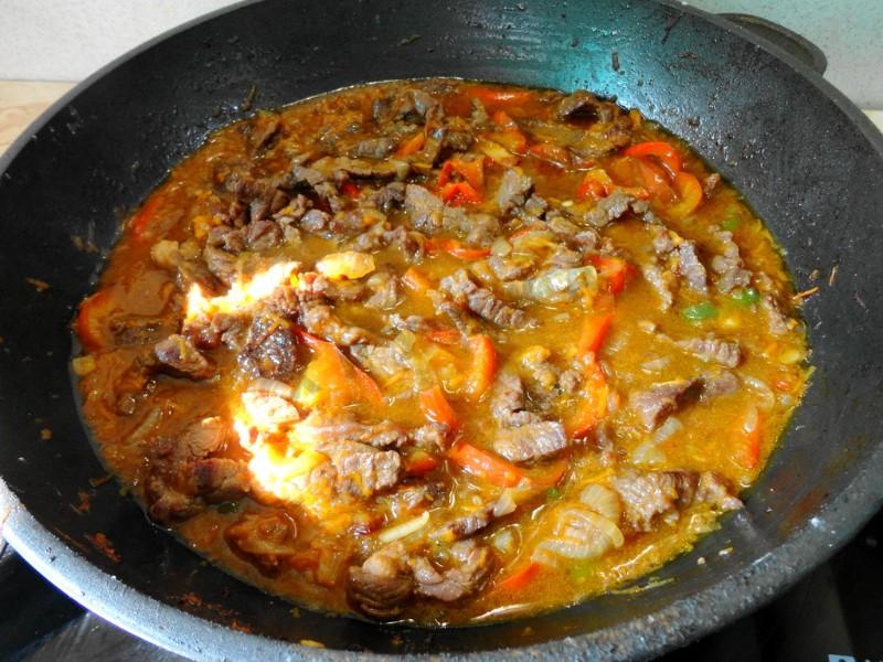 Шаг 10 приготовления Мясо веревочкой по-китайски