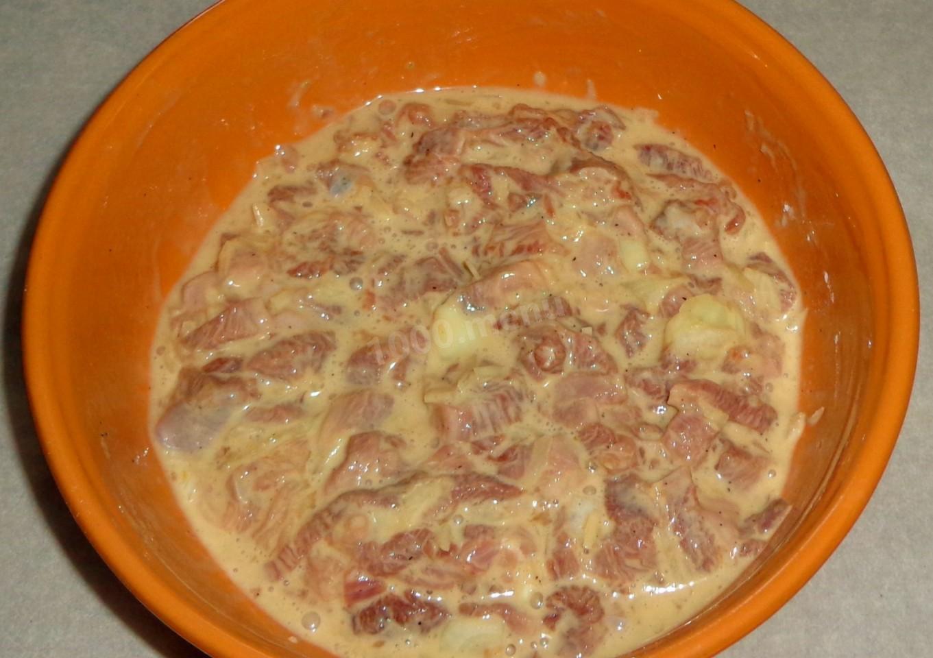 Шаг 8 приготовления Мясные оладьи на сковороде