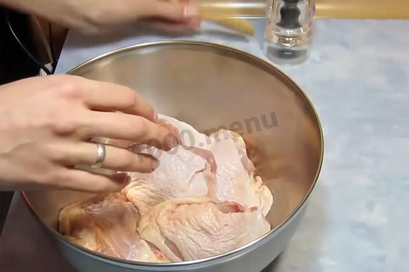Шаг 2 приготовления Куриные окорочка тушеные