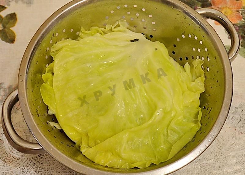 Шаг 4 приготовления Голубцы с грибами и рисом