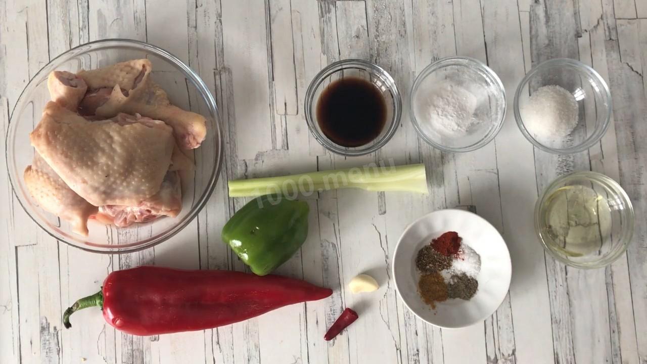 Шаг 1 приготовления Дапанджи из курицы