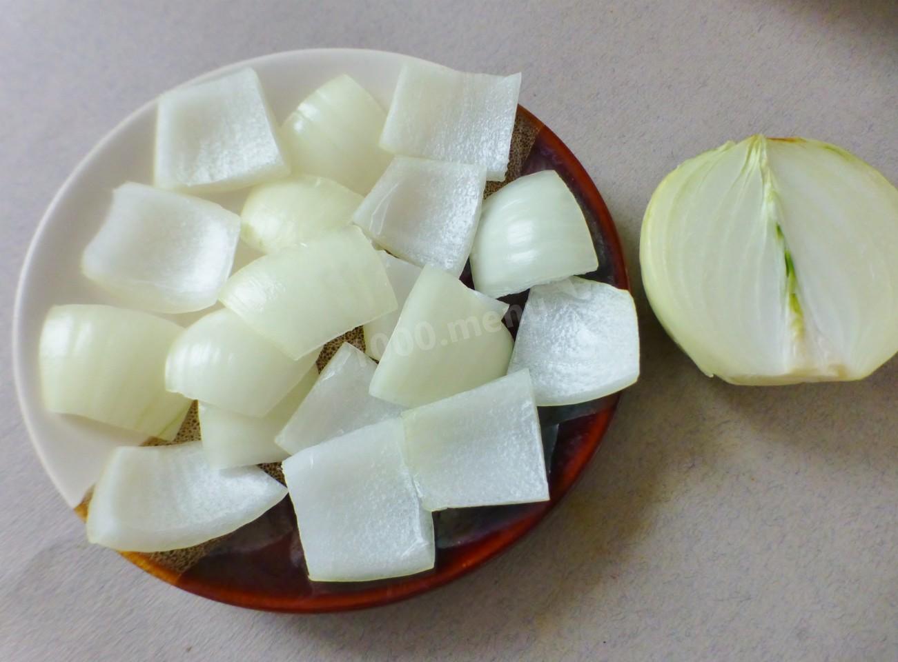 Шаг 4 приготовления Куриное филе на шпажках в духовке