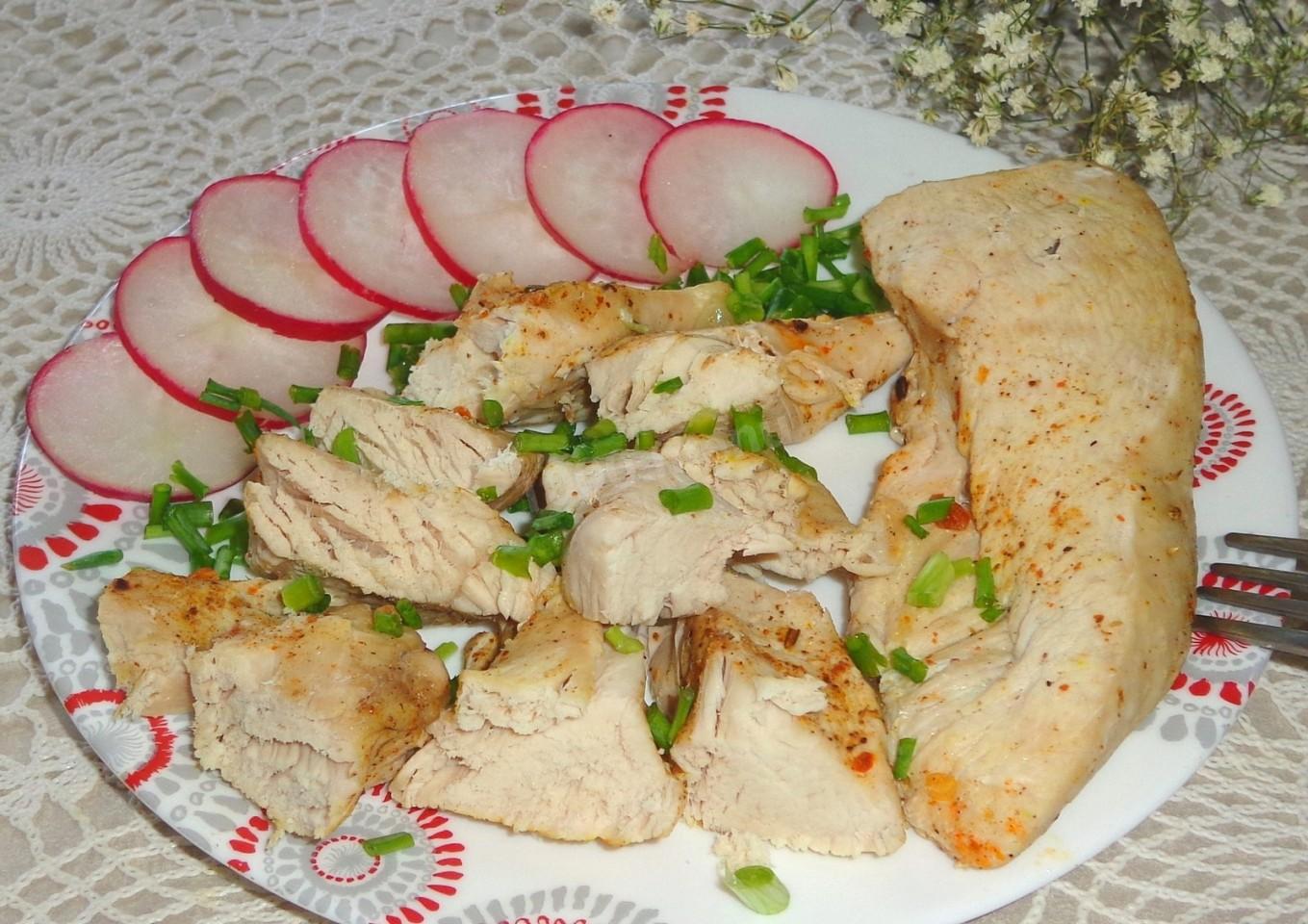Обложка рецепта Куриное филе на пару