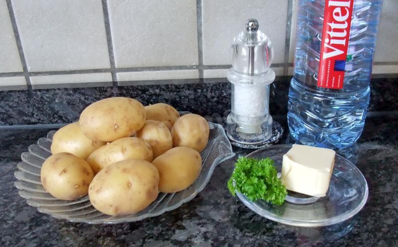 Шаг 1 приготовления Картофель на пару