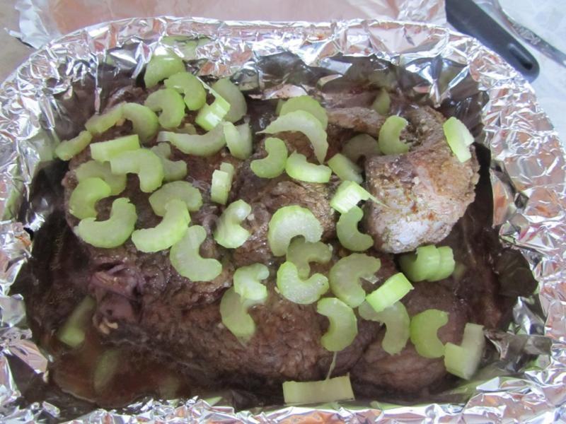 Шаг 10 приготовления Мясо в гранатовом соусе