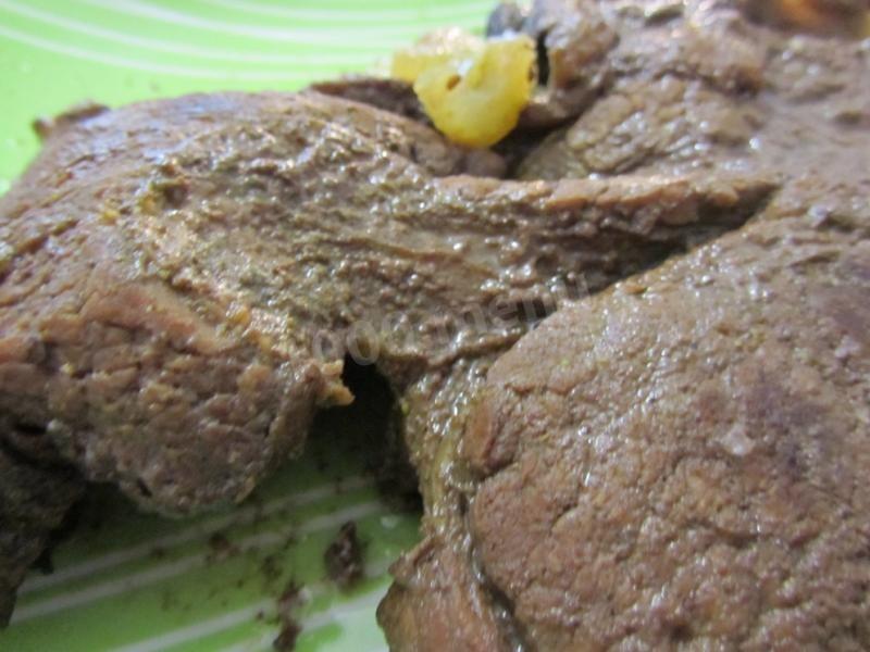 Шаг 12 приготовления Мясо в гранатовом соусе