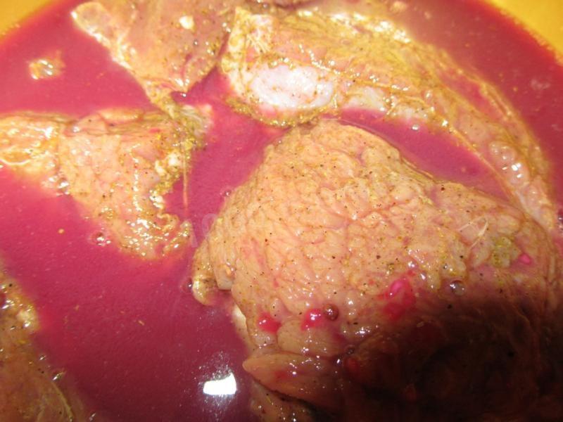 Шаг 5 приготовления Мясо в гранатовом соусе