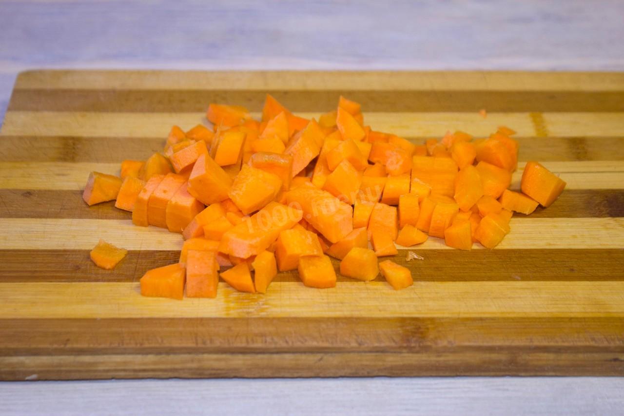 Шаг 6 приготовления Картошка с капустой и мясом в мультиварке