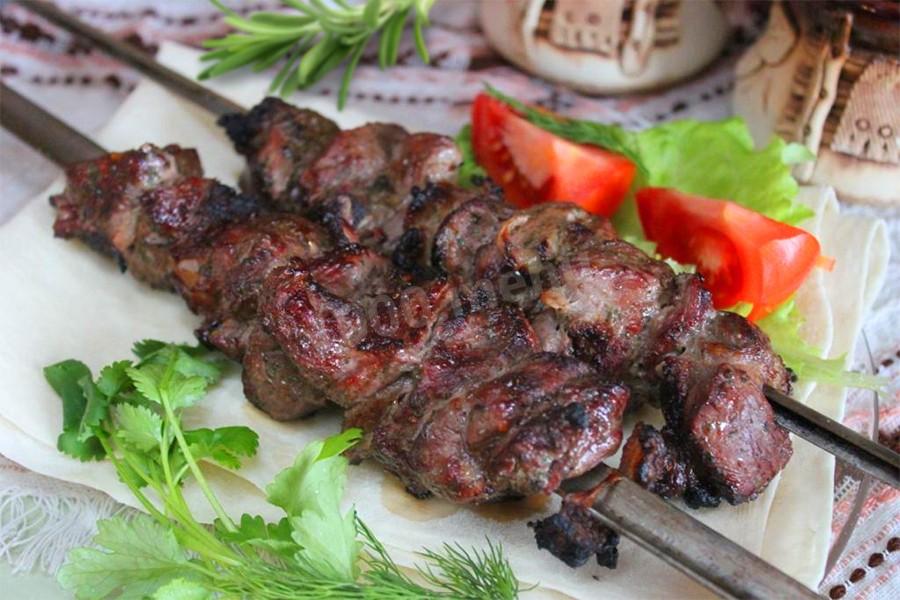 Обложка рецепта Шашлык из баранины маринад самый вкусный на углях