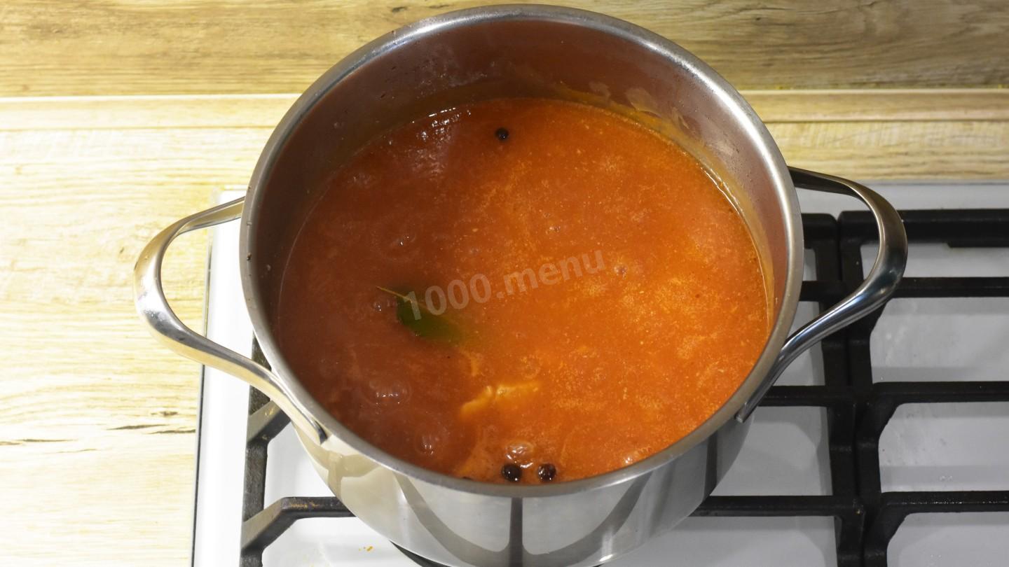 Шаг 10 приготовления Тушеное мясо с подливкой