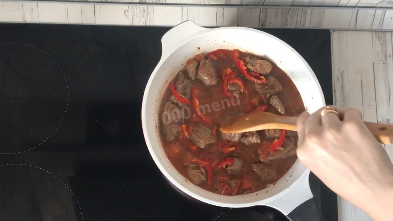 Шаг 9 приготовления Баранина с картошкой тушеная