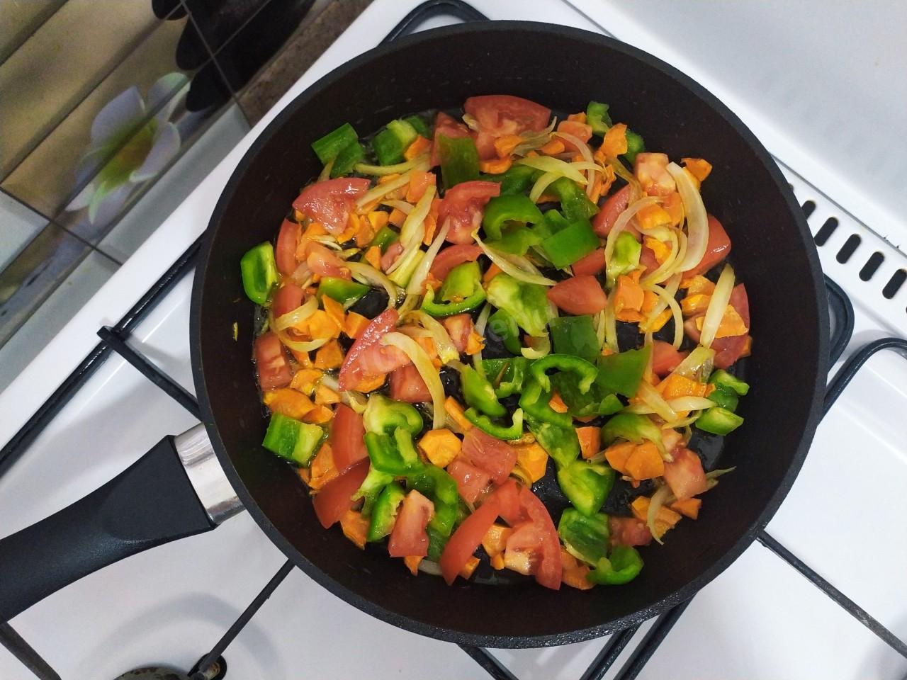 Шаг 6 приготовления Соевое мясо в духовке